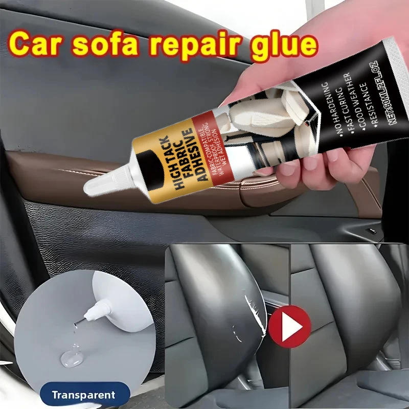 Automotive Sealant Adhesive: Fixes Interior Plastic/Leather Seats & Bonds Windproof Sealing Strips