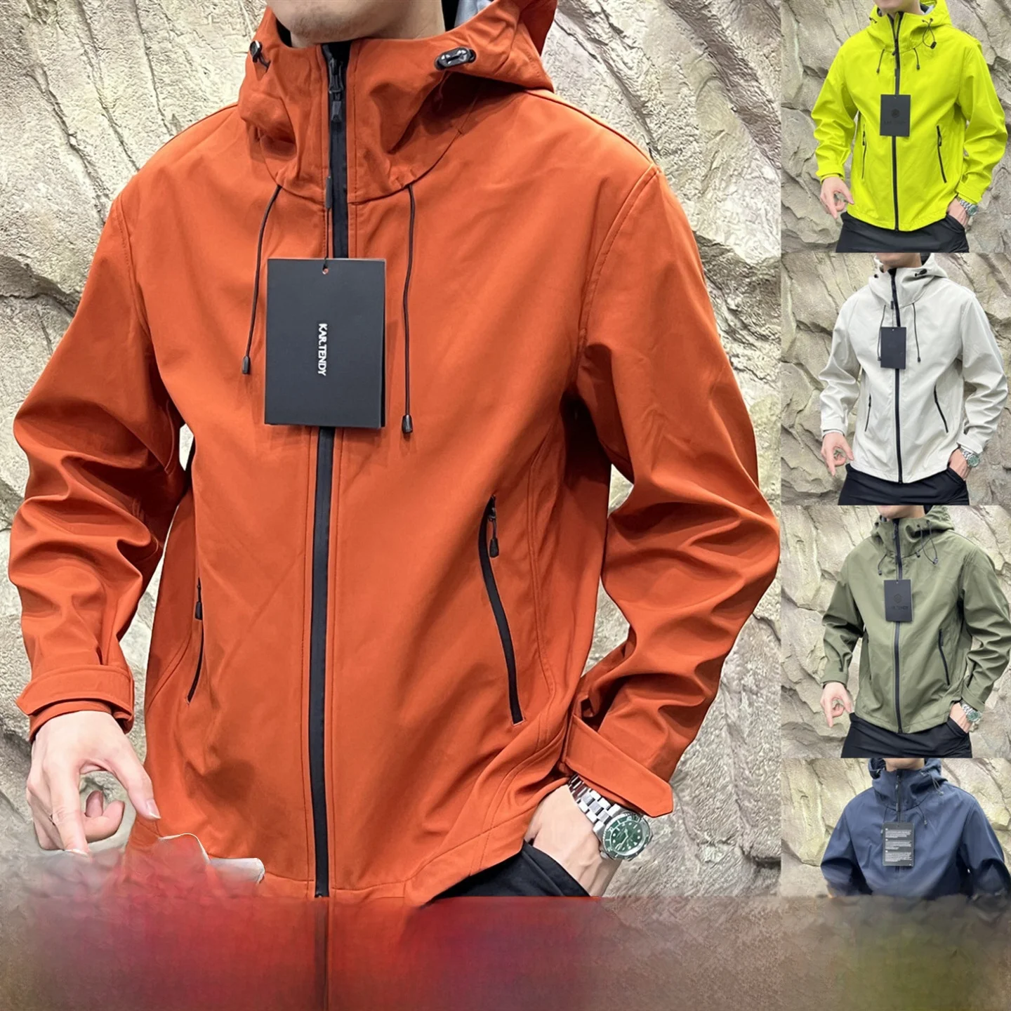 

Outdoor Softell Jaet Men's Windproof Waterproof Wear-resistant Autumn New Product Couple's Casual Faion Polyester Fiber