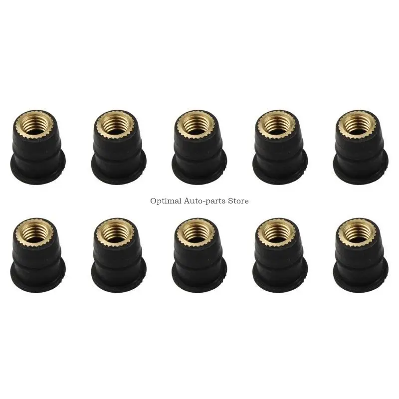 

10Pcs Motorcycle Rubber Well for Sun Blind Windscreen Fairing Fast