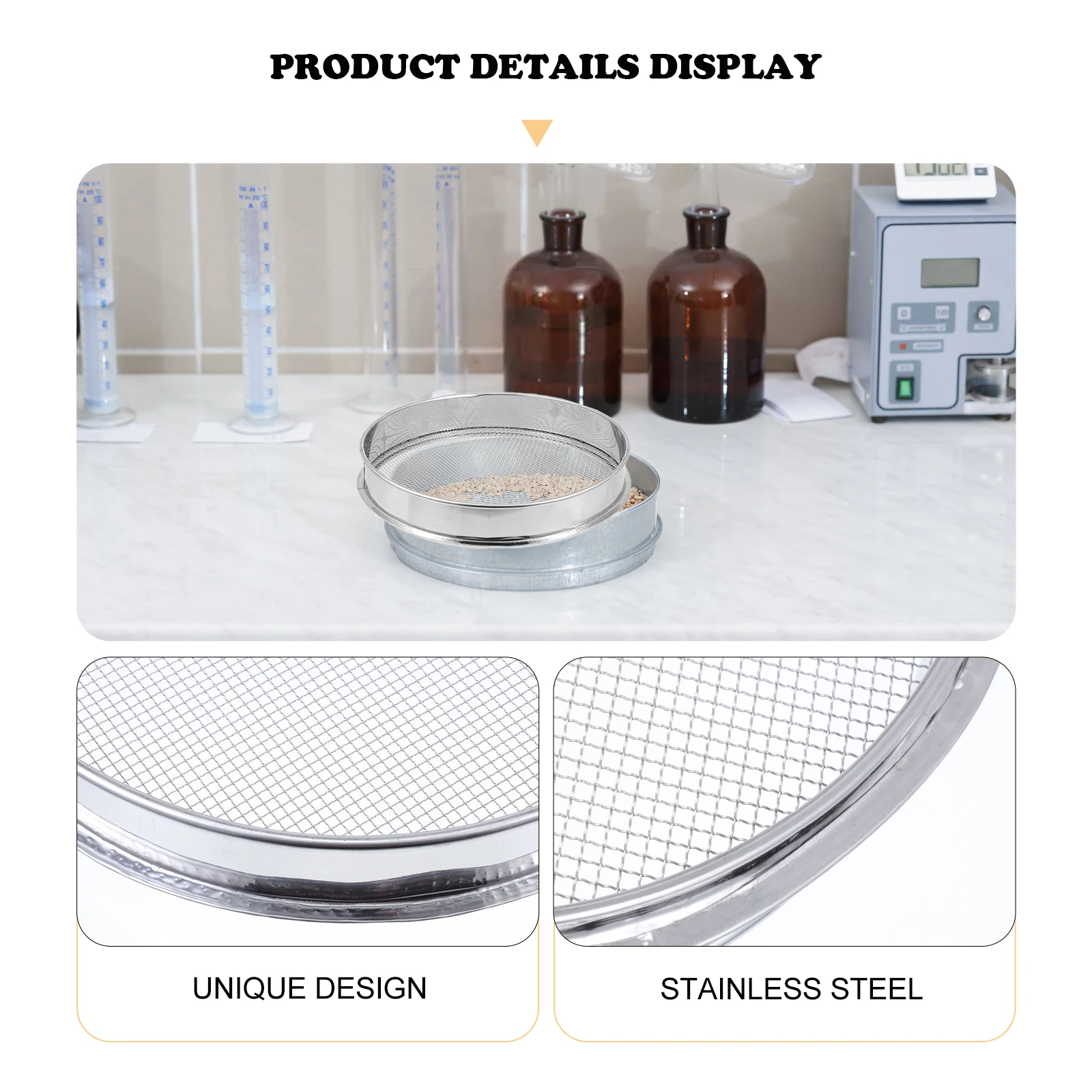 

Stainless Steel held Strainer Sifter Tool Home Beans Strainer Mesh Cereal Filter Tool Grain H held Beans Sifter Sieve