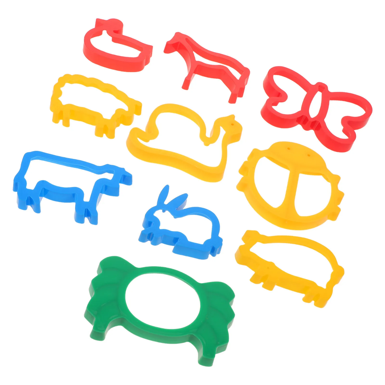 10 stuks kinderen diy klei mallen set dier insecten snijders voor creatief spelen deeg gereedschap kinderen boetseerklei accessoires ambacht