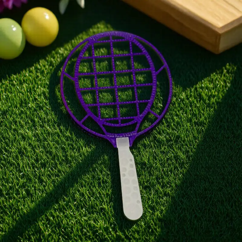 Outils de soufflage pour enfants, jeu en plein air, grande raquette de Tennis en forme de baguette à bulles, ensemble de printemps et d'été, couleur aléatoire