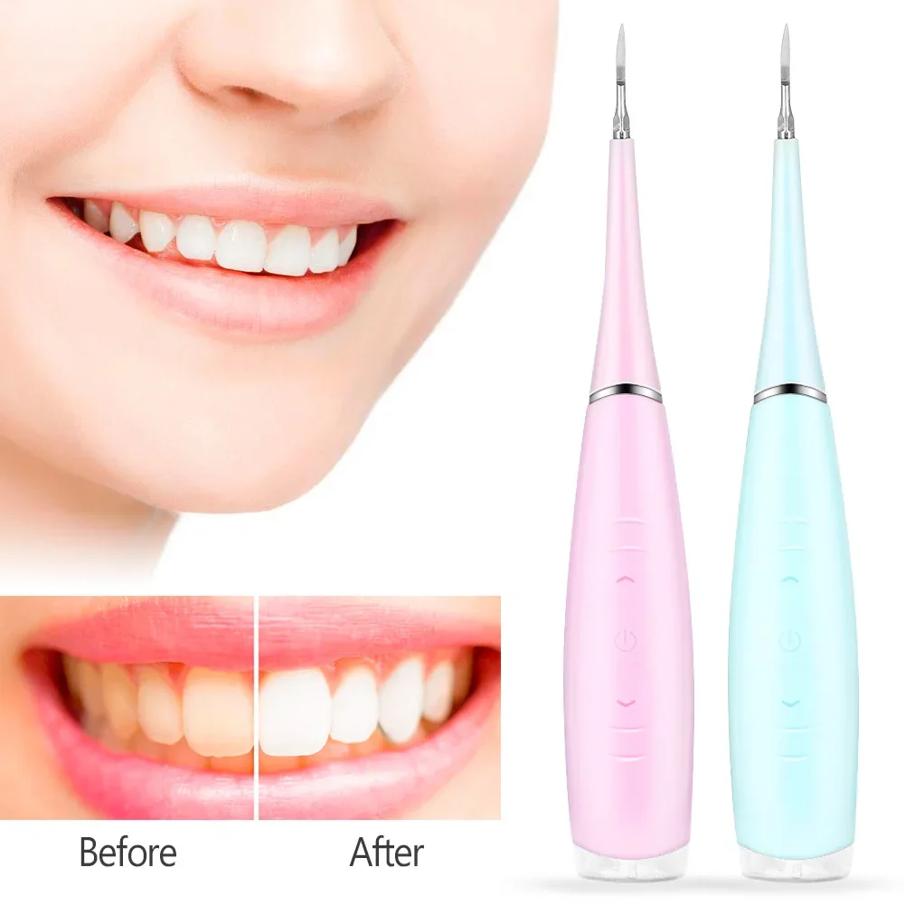 

Portable Electric Sonic Dental Scaler Tooth Calculu Remover Tooth Stain Tartar Clean Tool Dentist Whiten Teeth Care Oral Hygiene