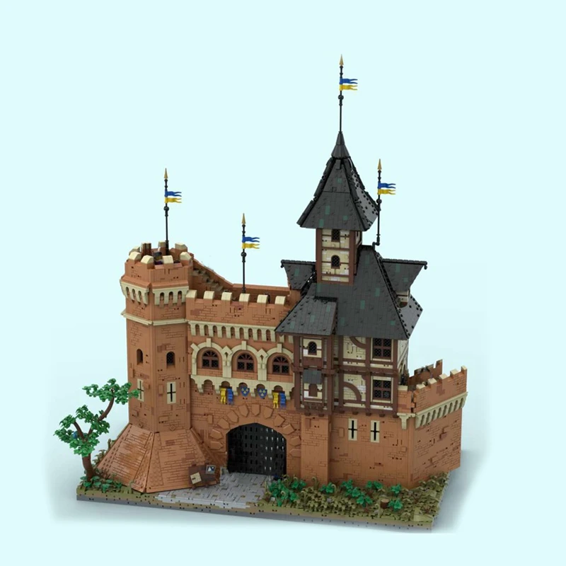 16164pcs MOC Castle City Gates Model Christmas Gift Decorative Set DIY Assembly Collection And Ideas Home Decor
