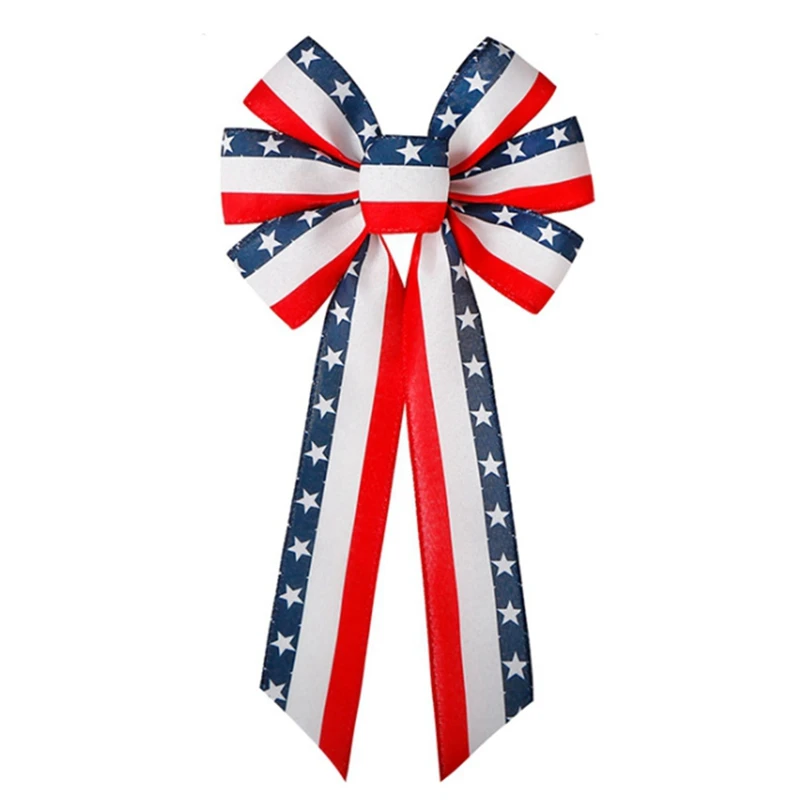 Patriotic Wreath Red And Blue American Flag Memorial July 4 Memorial Day Labor Day Veterans Day Independence Day