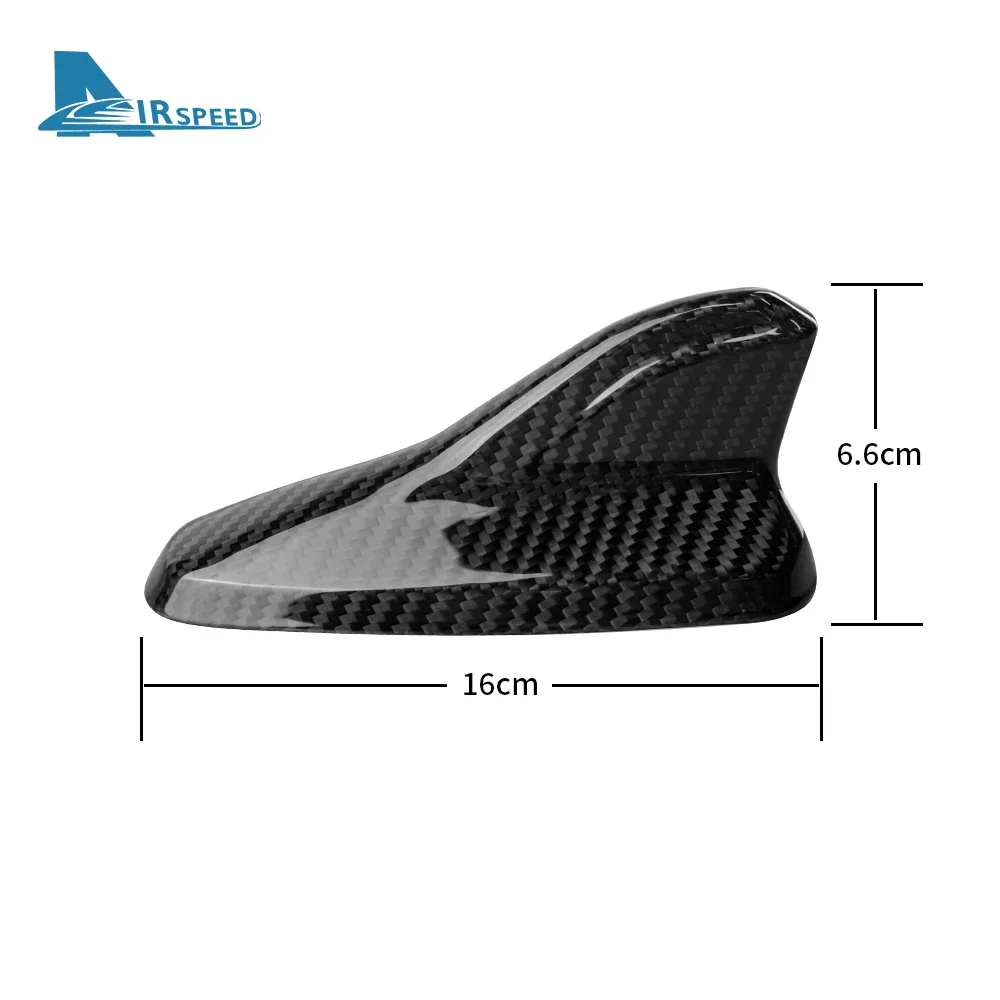 Real Hard Carbon Fiber Car Antenna Shark Fin Cover Aerials Antenna For Volkswagen VW Golf 8 MK8 ID.3 2021 2022 Accessories Trim - view 4