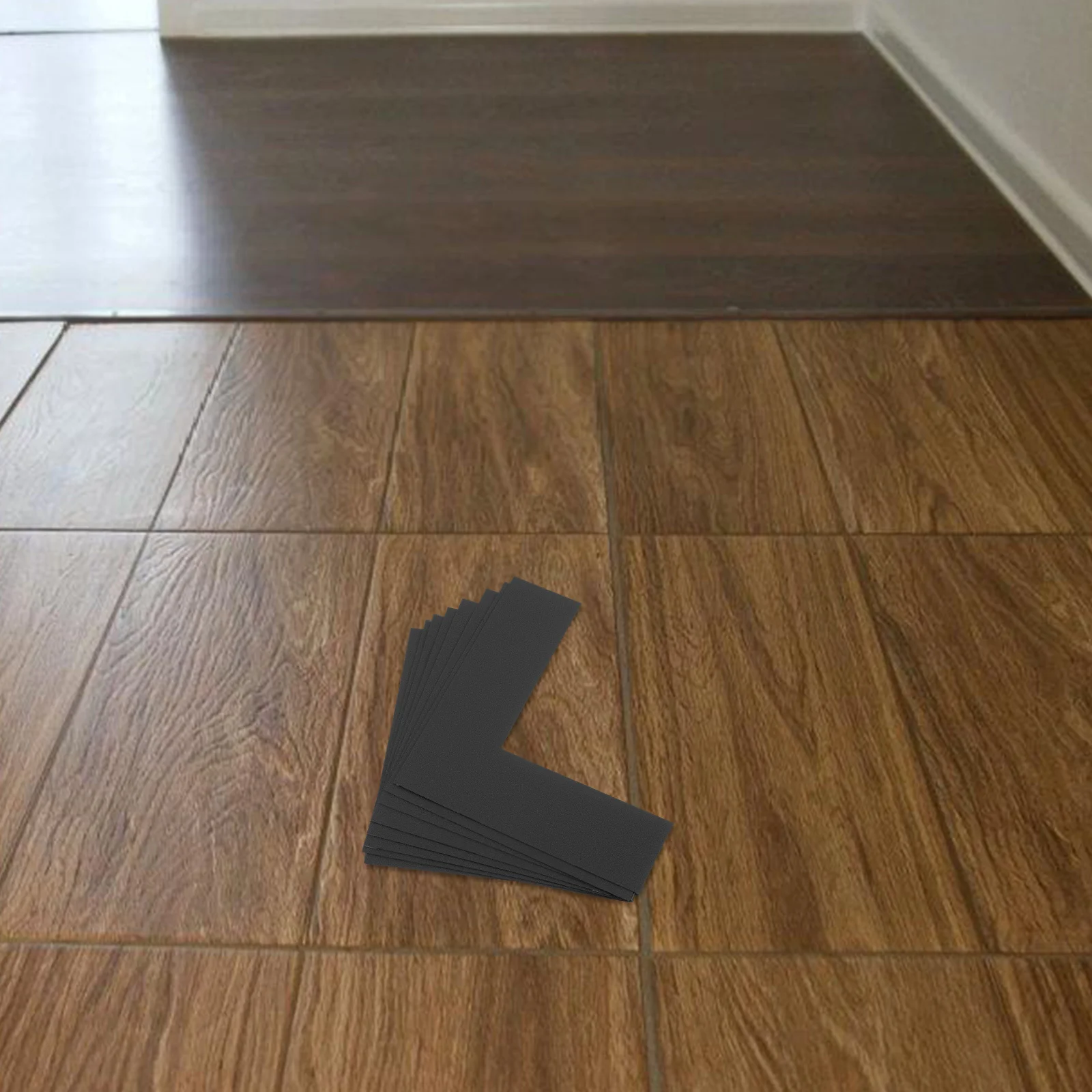 8 قطع من علامات الأرضية لوضع العلامات على شكل حرف L شريط أرضي لاصق متين لمساحات مكتب المستودعات #1