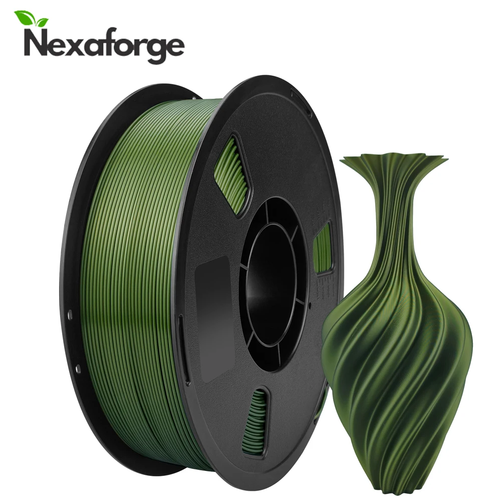 Nexaforge New Multicolor PLA Filament 10KG(22LBS) 1.75mm Bundle 1kg 10 Roll 3D Printer Material Green Red Yellow, Easy to Print & Beginner Friendly, Local Fast Free Shipping