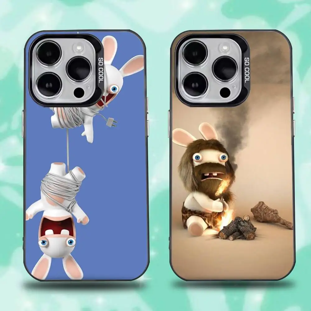 

R-Rabbids R-RavingS Phone Case For iPhone 16,15,14,13,12,11,Mini,Pro,E,SE4,XS,MAX Black Candy Matte Cover