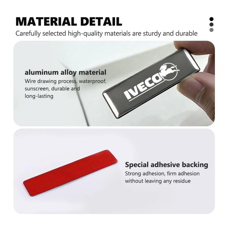 Car Styling Logo Sticker Metal Badge Emblem Decorative Decal For IVECO Daily Van Chassis Cab e-Daily Eurocargo 4x4 T-Way Rigid