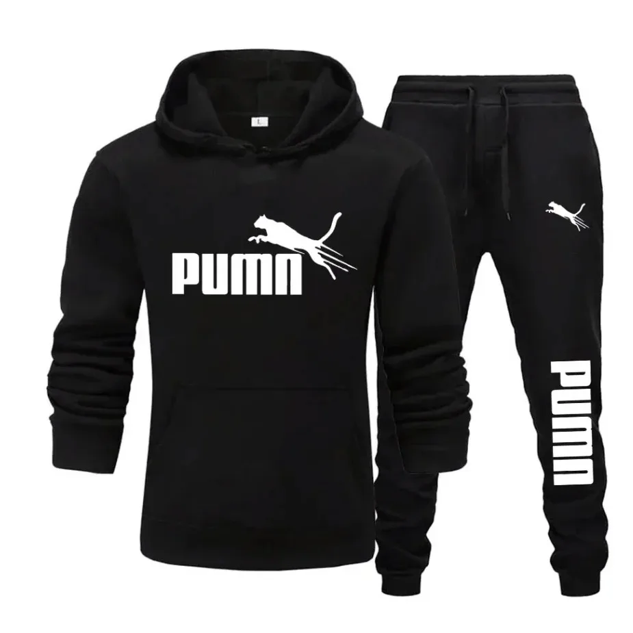2026 Neues Herbst- und Winter-Herren-Pullover-Hoodie und Hosen Zweiteiler-Set Modische Trendige Fitness Freizeitkleidung Sportbekleidung