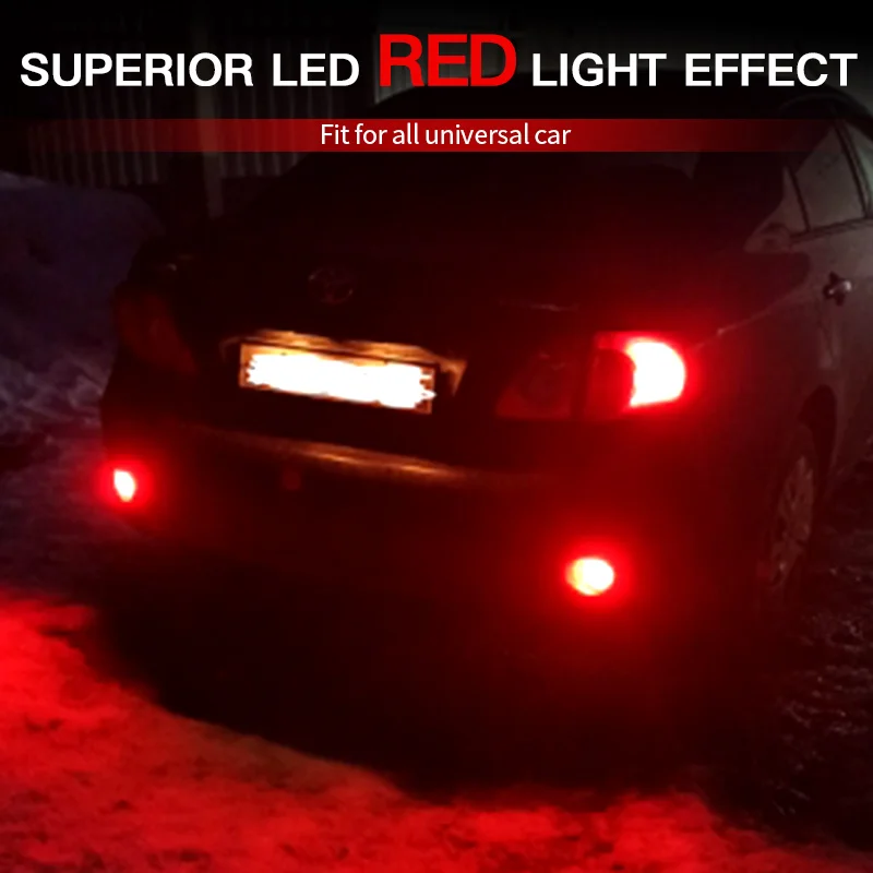 

2×LED Car Rear Bumper Reflector Tail Brake Light Round Tail Fog Lamp for Toyota Corolla/iQ/Sienna SE Limited Edition/Scion iQ/xB