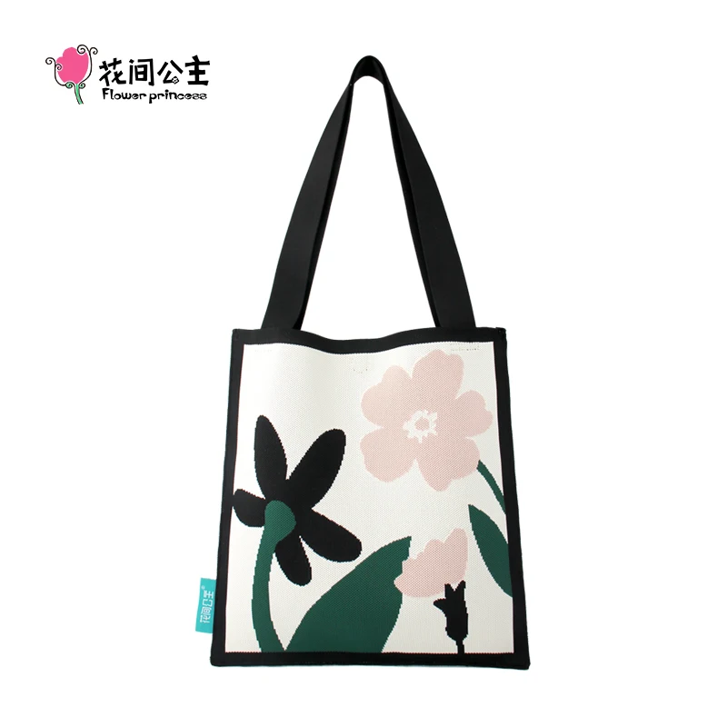 Flower Princess Natural Wind Women's Shoulder Bag Original Designer Chinese Style Casual Tote Woman Bags for Women Female Bags