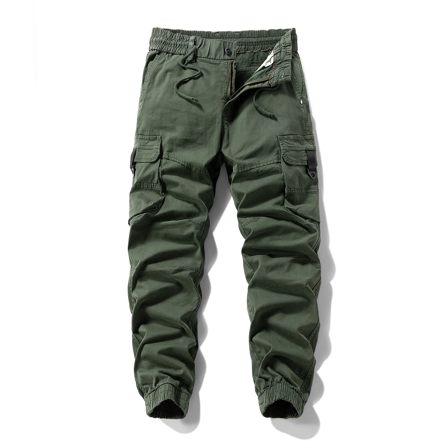 

High End American Retro Cargo Pants Mens Outdoor Multi Functional Tactical Pants Classic Multi Pocket Loose Wear-resistant Pants