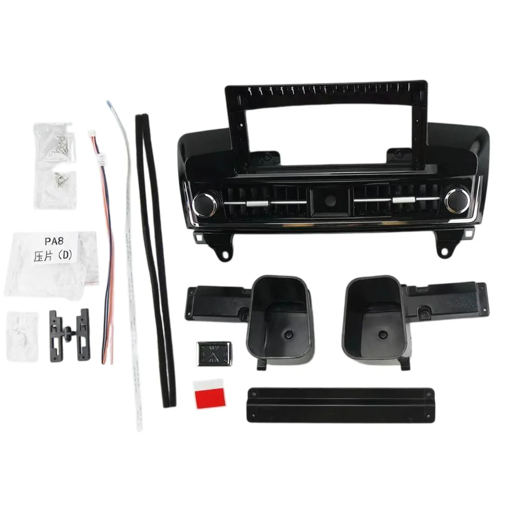 For Mercedes Benz ML 2012-2015 12.3 Inch Glossy Black Android Navigation Screen Mount Frame Car Dashboard Fascia Trim Kit
