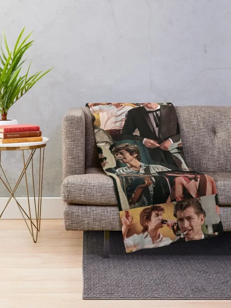 Alex Turner Arctic claces Collage Throw coperta Stuffeds lusso addensare per coperte invernali