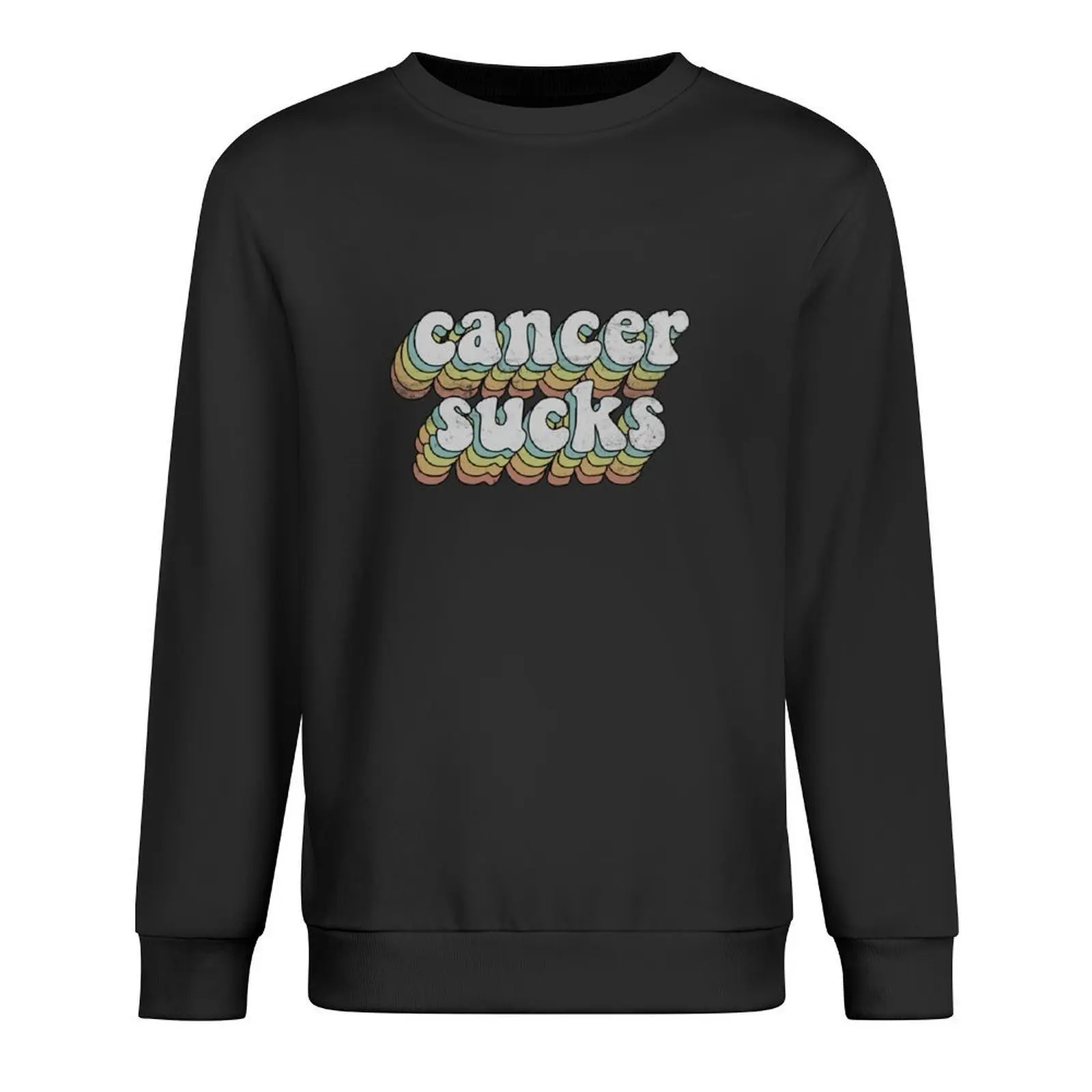 

Cancer Sucks 70s Vintage Retro Pullover men's sweat-shirt set tracksuit men blouse men clothing autumn sweatshirt