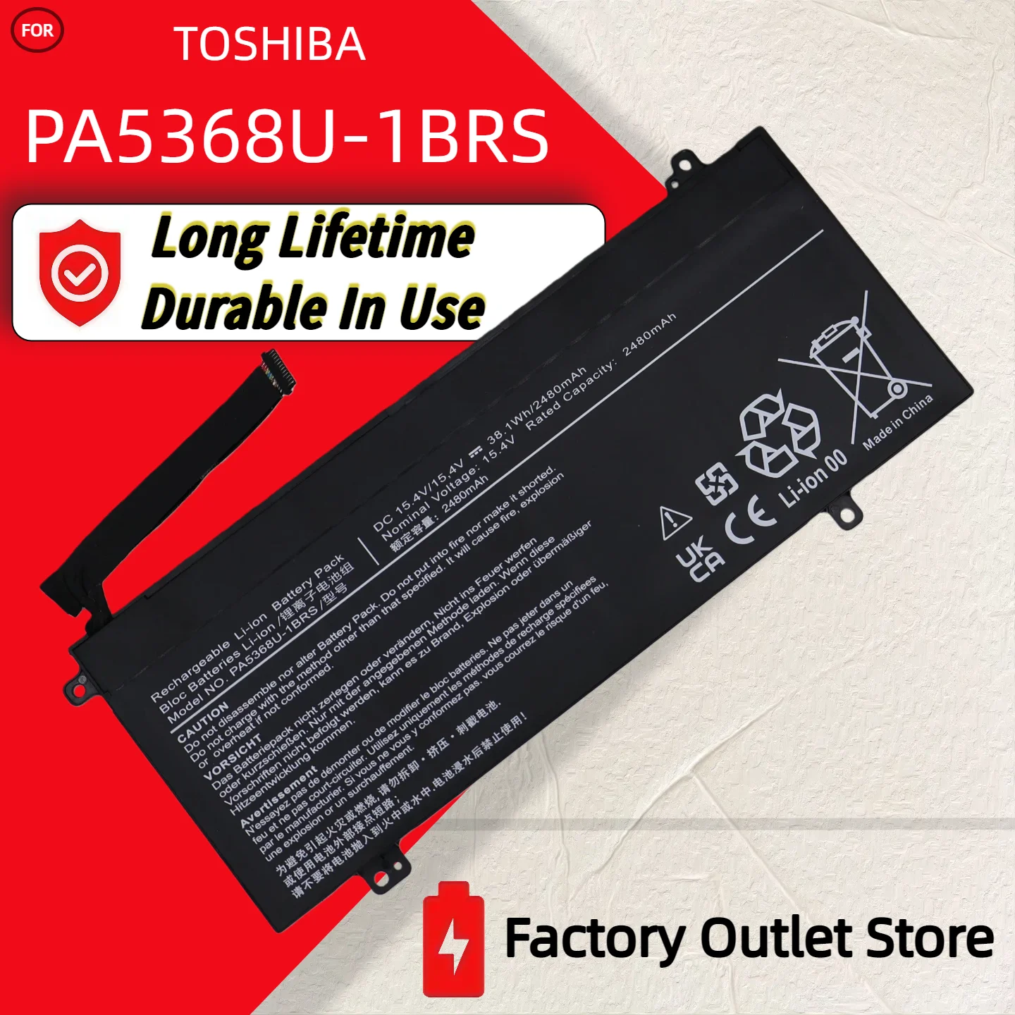 

Wholesale And Retail❗❗❗ PA5368U-1BRS For Toshiba Dynabook Satellite Pro L50 L50-G Series 4ICP6/47/61 PA5366u PA5368