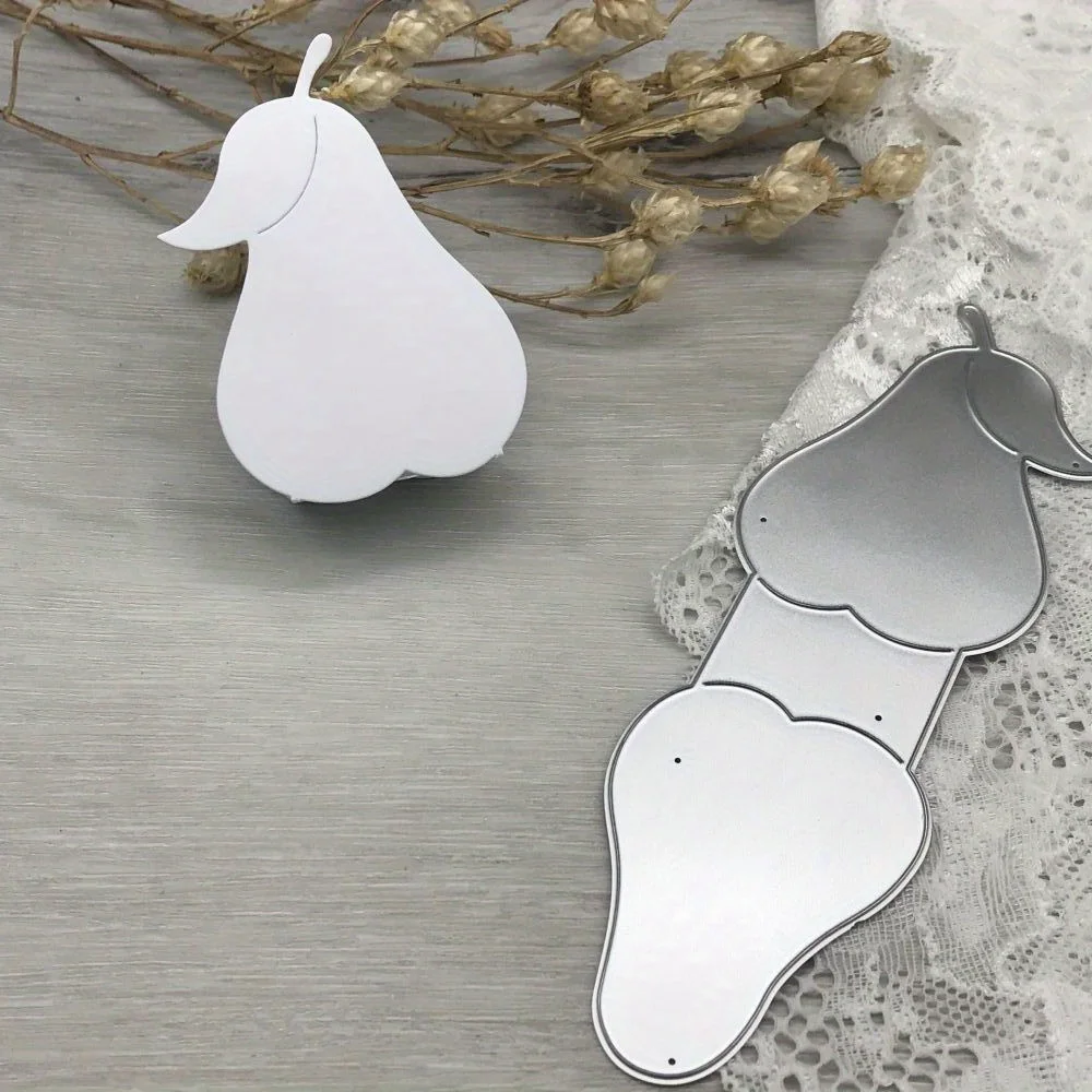 

1pcs metal cutting dies cut die mold apple pear box decoration Scrapbook paper craft blade punch stencils dies