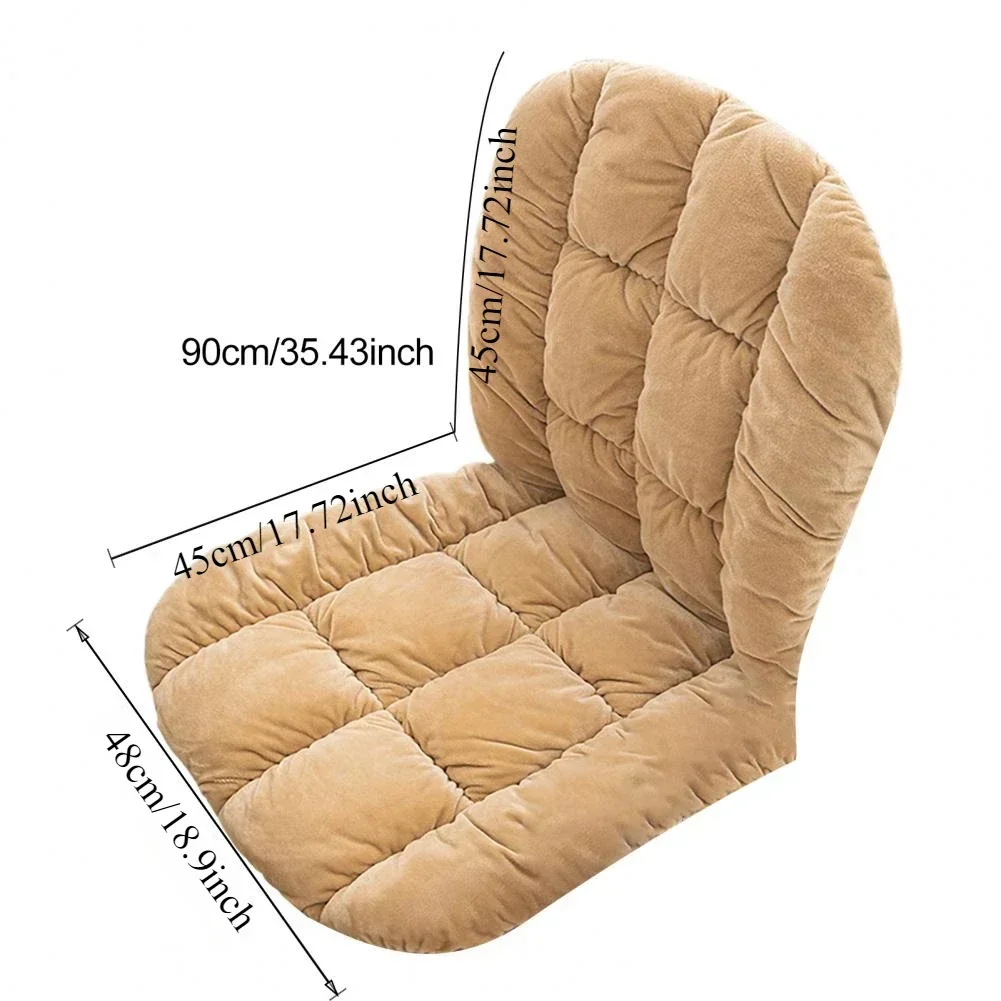 Chair Cushion PP Cotton Thickened Rocking Seat Cushion with Removable Cover Waist Protection High Elastic Office Chair Cushion