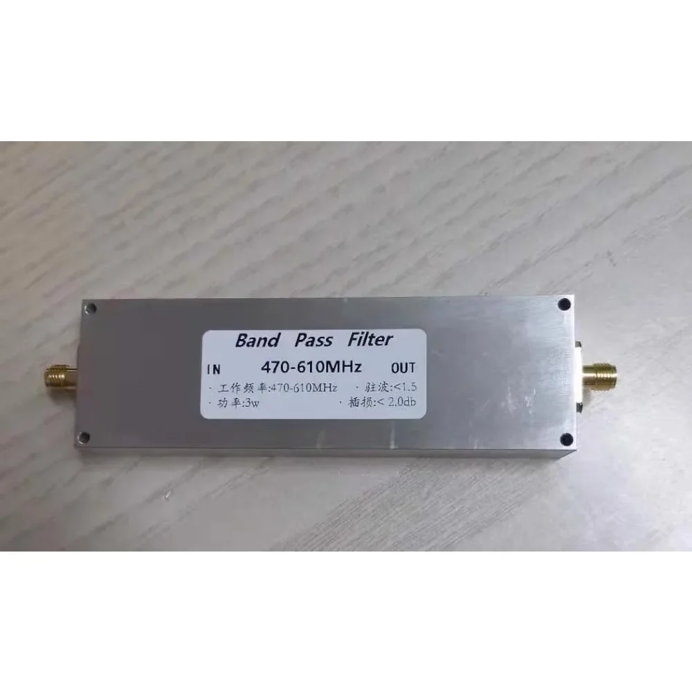 BPF 470MHz-610MHz Band Pass Filter Receiver Anti-jamming Improve Selectivity Module Sensor