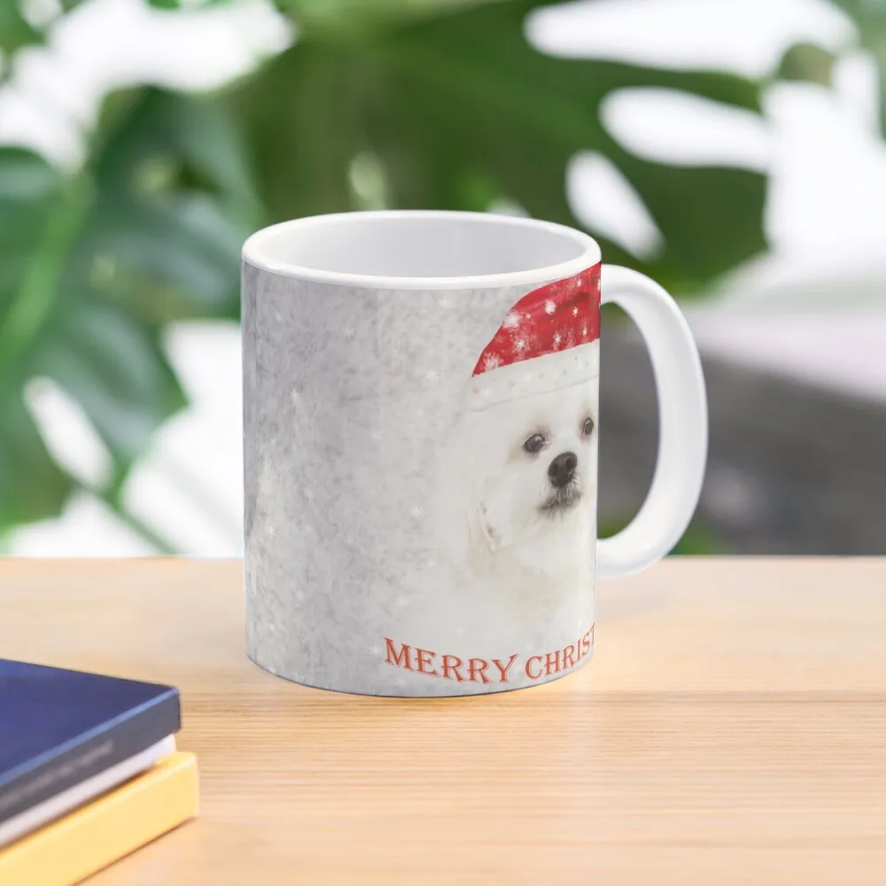 

Christmas Maltese puppy Coffee Mug Cups Sets Cups For Thermal Cups For Mug