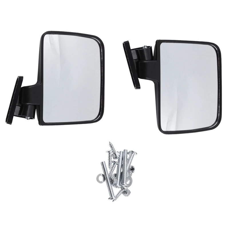 

8X Golf Cart Mirrors - Universal Folding Side View Mirror For Golf Carts Club Car, Ezgo, Yamaha, Star, Zone Carts