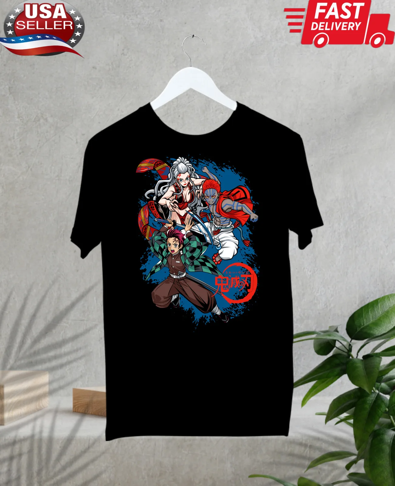 

Tanjiro Demon Slayer T-Shirt Kimetsu No Yaiba Anime Manga Nezuko Tee