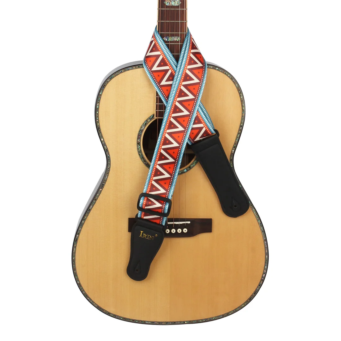 

IRIN Adjustable Guitar Strap Polyester Fiber PU Leather Ends Guitar Strap Belt Acoustic Electric Bass Guitar Parts & Accessories