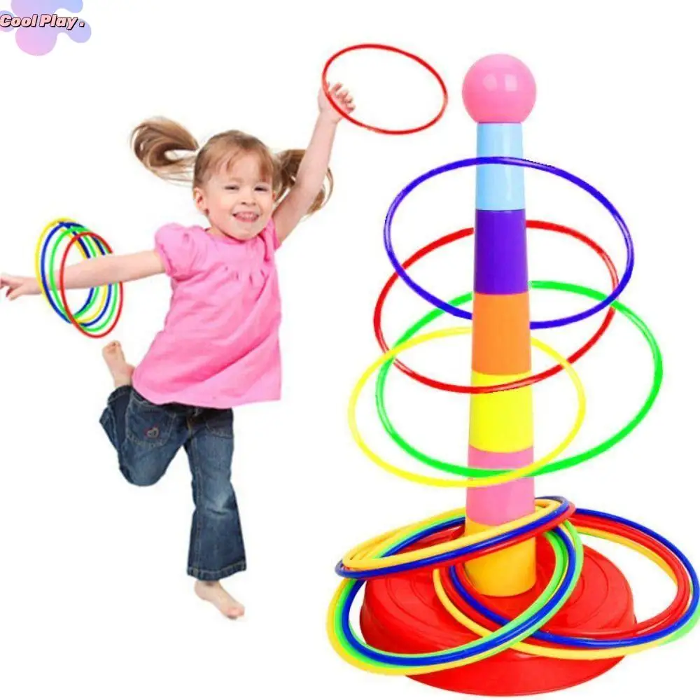 

Sports Toys Outdoor Throw A Circle Stacked Layers Game Sports Circle Ferrule Parent-Child Interactive Throwing Ferrule Game