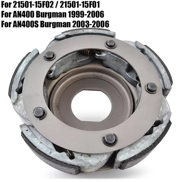 Szczęki sprzęgła waga odśrodkowa blok sprzęgła dla Suzuki AN400 AN400S Burgman 400 400S AN 21501-15F02 21501-15F01