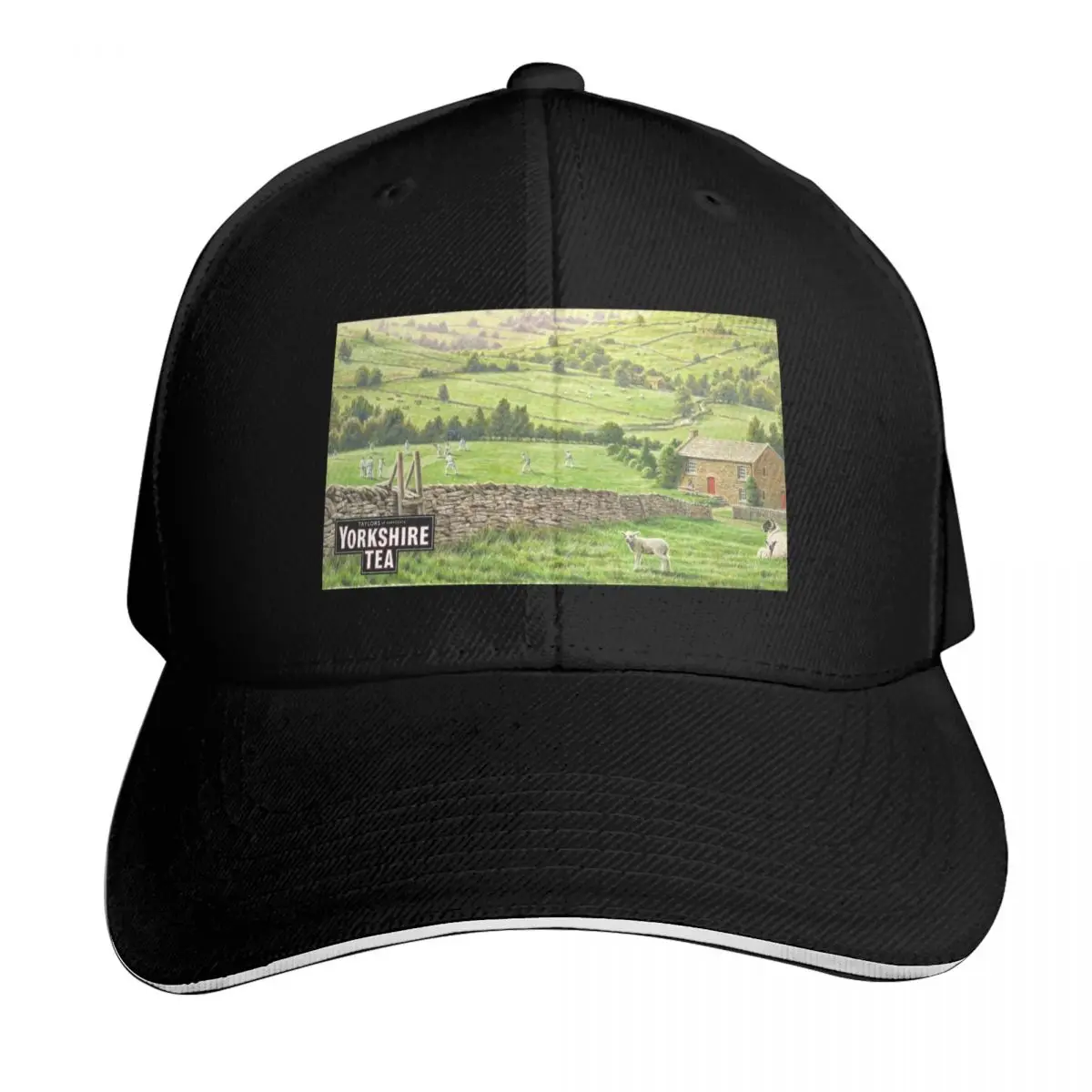 Yorkshire Tea landscape with logo Baseball Cap Casual Daily Wear Quick Dry Performance Cotton Twill Breathable