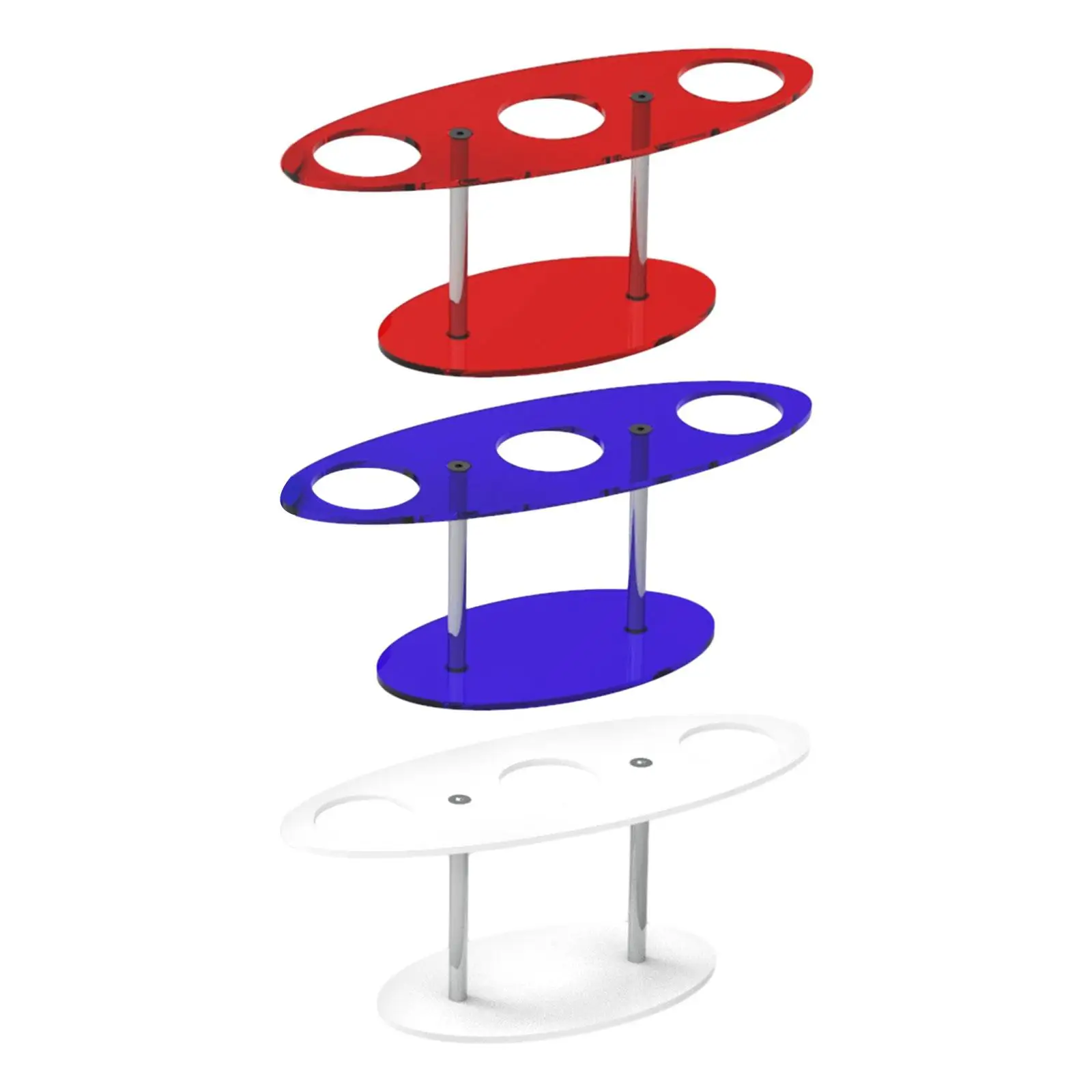 Ice Cream Cone Holder, Acrylic Food Cone Stand, 3 Holes Cone Display Stand,