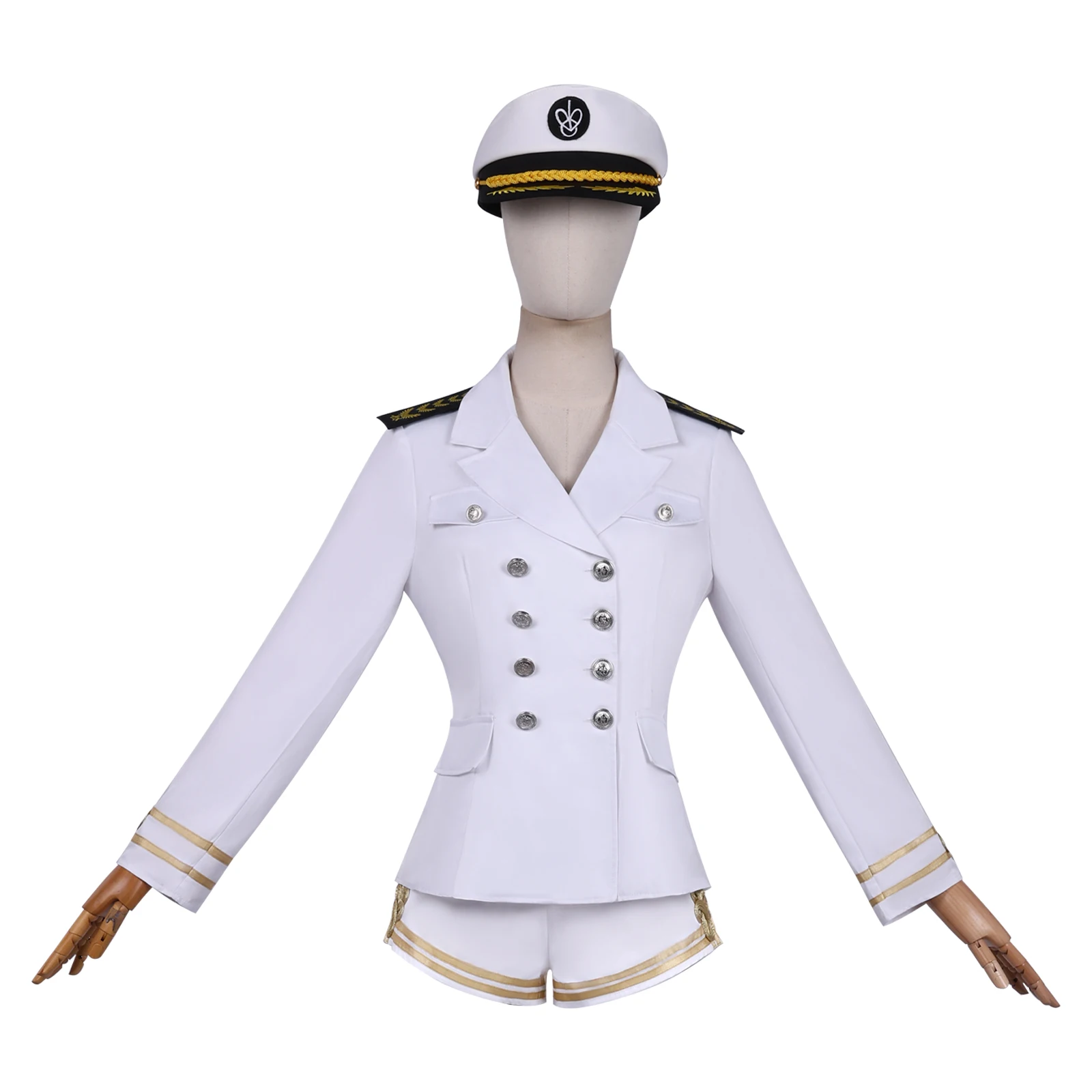 Women Stage Cosplay Costume Korea White Sailor Navy Uniform Group Performance Jang Wonyoung Cosplay Suit Outfits - view 4