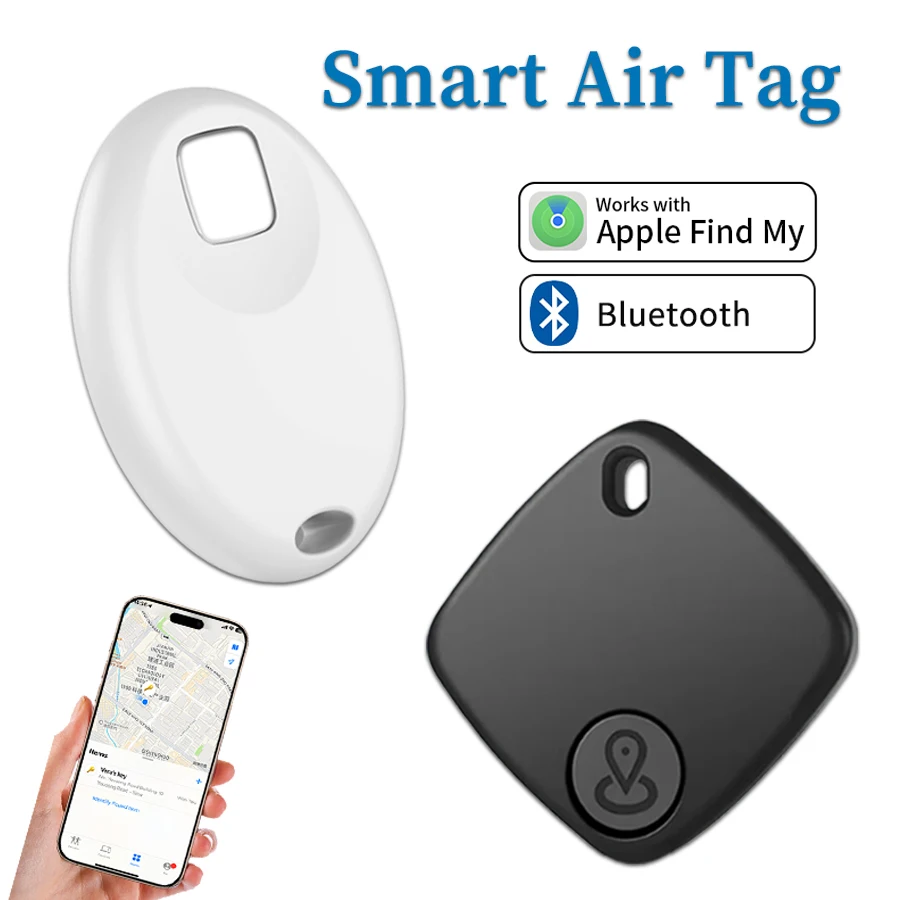 

Bluetooth GPS трекер airtag для IOS Find My Anti Lose Напоминание Устройство слежения Поиск ключей Детский кошелек Автомобильный локатор для домашних животных Смарт-тег