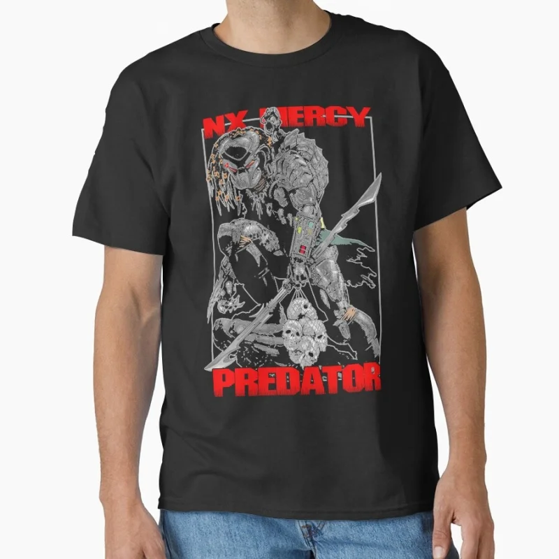

Concrete Jungle Retro Horror Sci-Fi Predator Gift T shirt Jungle Hunter Alien Warrior Graphic Clothes All size Tops S-6XL