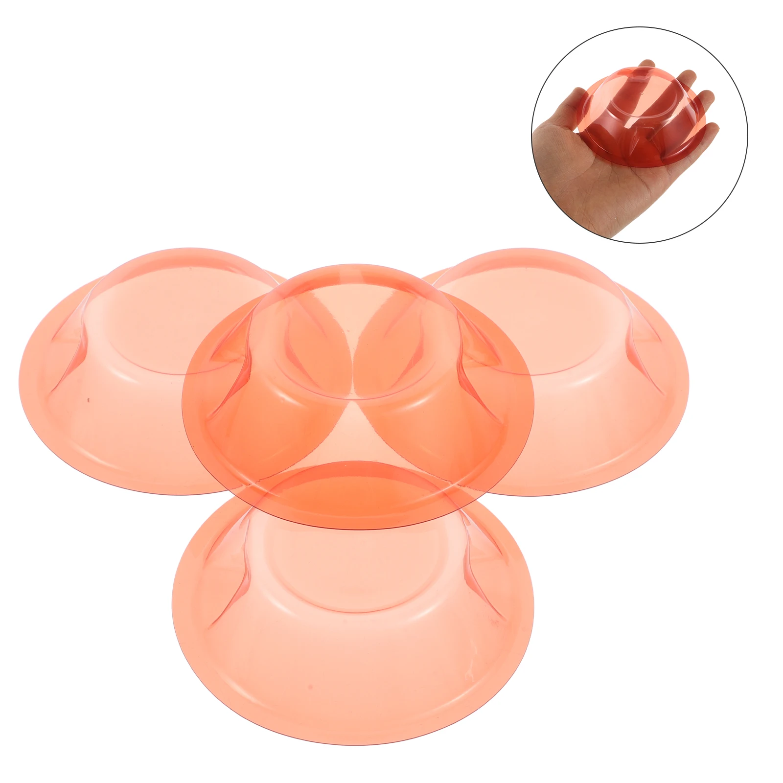 

4 PCS Smoke Cover Home Safety Alarm Red Plastic Cap for Detectors Protection