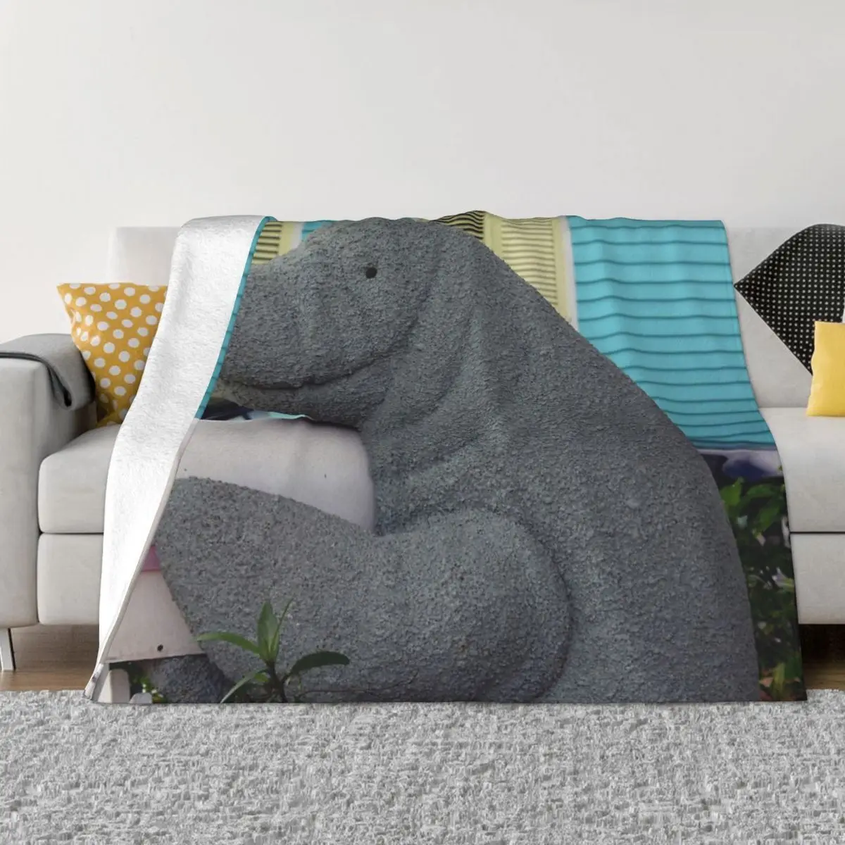 Manatee Mailbox Quilt Knee Blanket Couple Blankets Blankets And Throws Throw Blanket