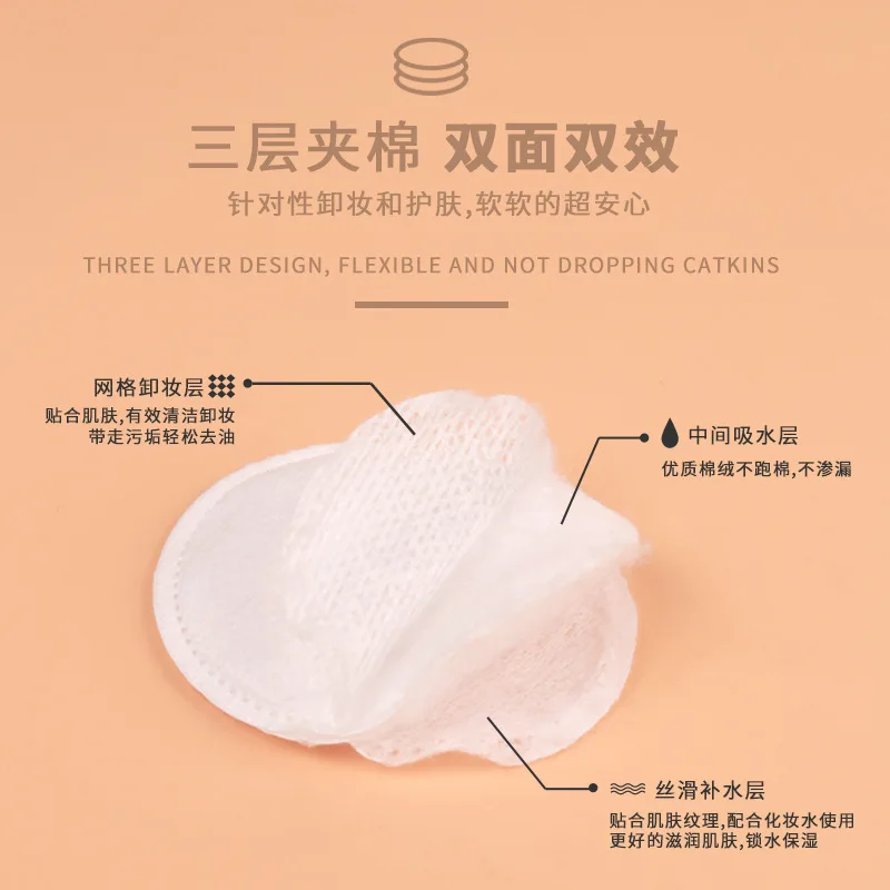 Make Up Cosmetic Cotton Wipe Pads Nail Art Cleaning Pads Soft Supplies Facial Cotton Makeup Daily Remover Tool