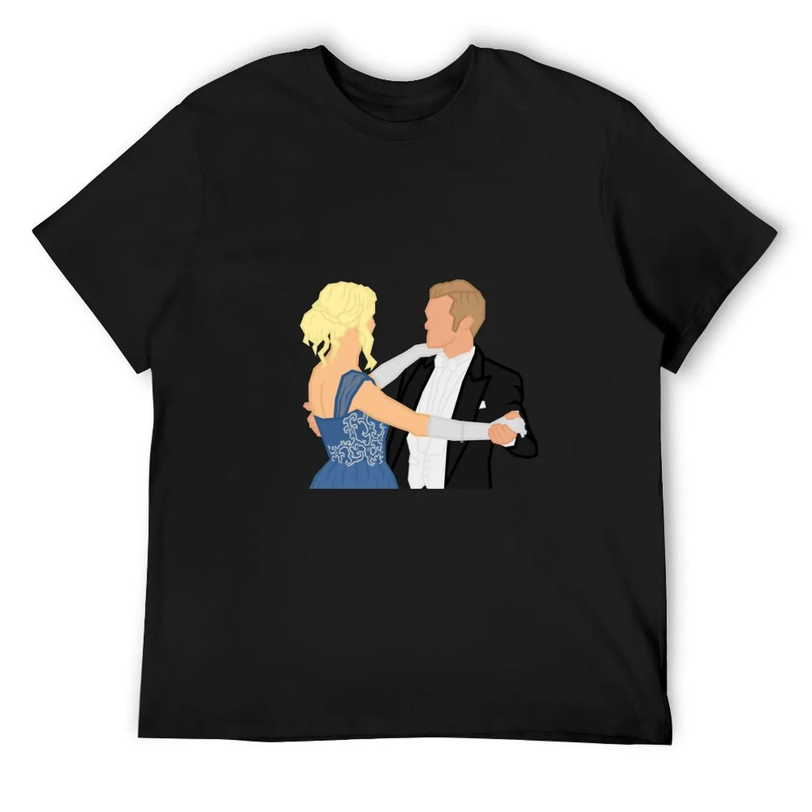 Klaus and Caroline at the Mikaelson's Ball - The Vampire Diaries T-Shirt summer tops man clothes men tshirt