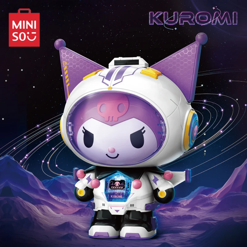 

Miniso Sanrio Voyage To The Stars Building Blocks Kuromi General Figure Desktop Scene Ornament Birthday Gift Cute Children's Toy