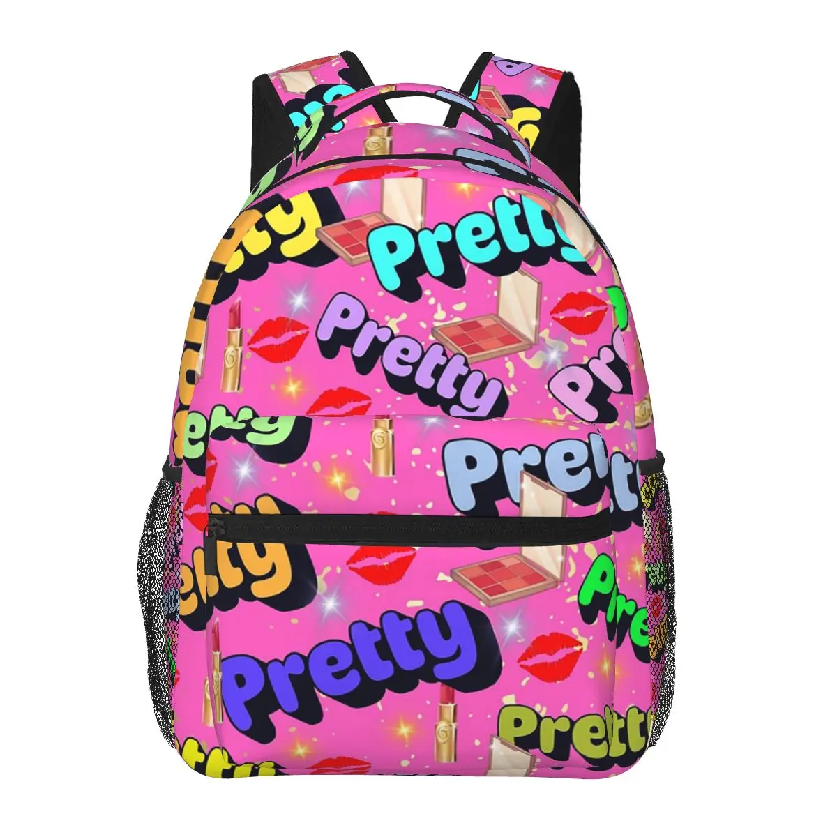 

Pretty In Pattern Design Backpacks Boys Girls Bookbag Students School Bags Cartoon Kids Rucksack Shoulder Bag Large Capacity