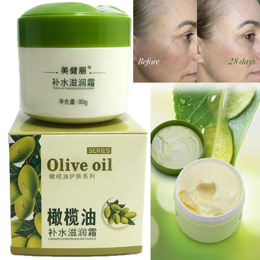Olive Oil Hydrating Firming Facial Moisturizer to Reduce Wrinkles,Soothing Radiance, Glowy Skin,Face Cream for All Skin Types