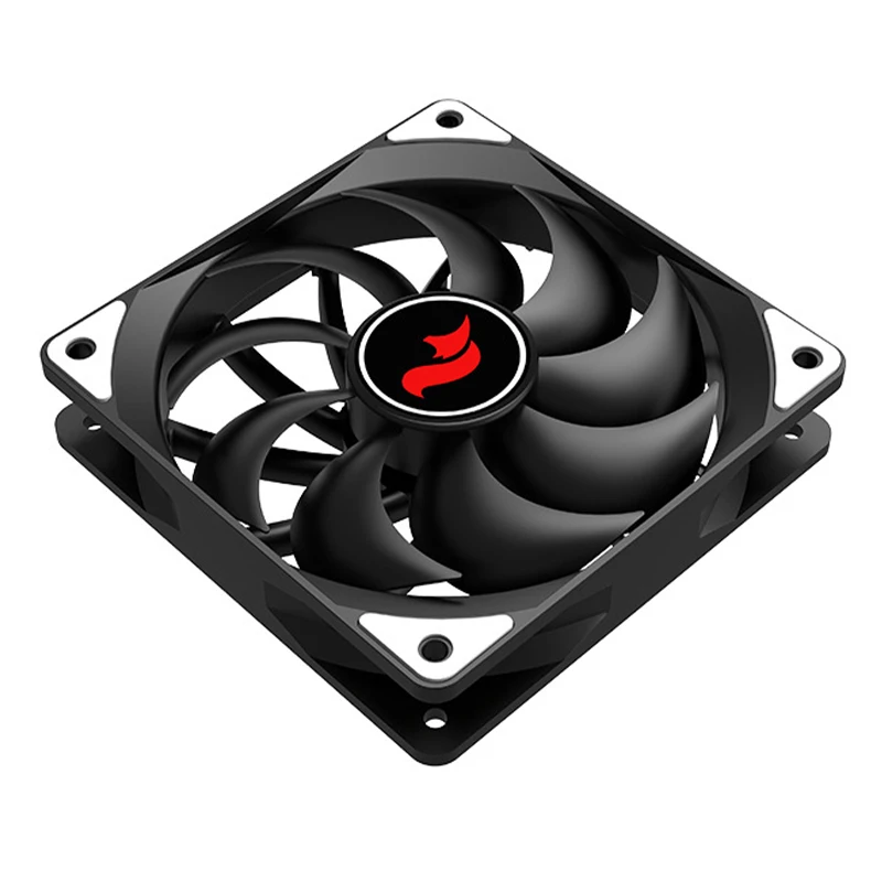 HNHU Black 120mm 4pin/PWM Fan Mute Computer Accessories Cooling CPU Processor High Performance Cooler PC Case Air-Cooler DC 12V