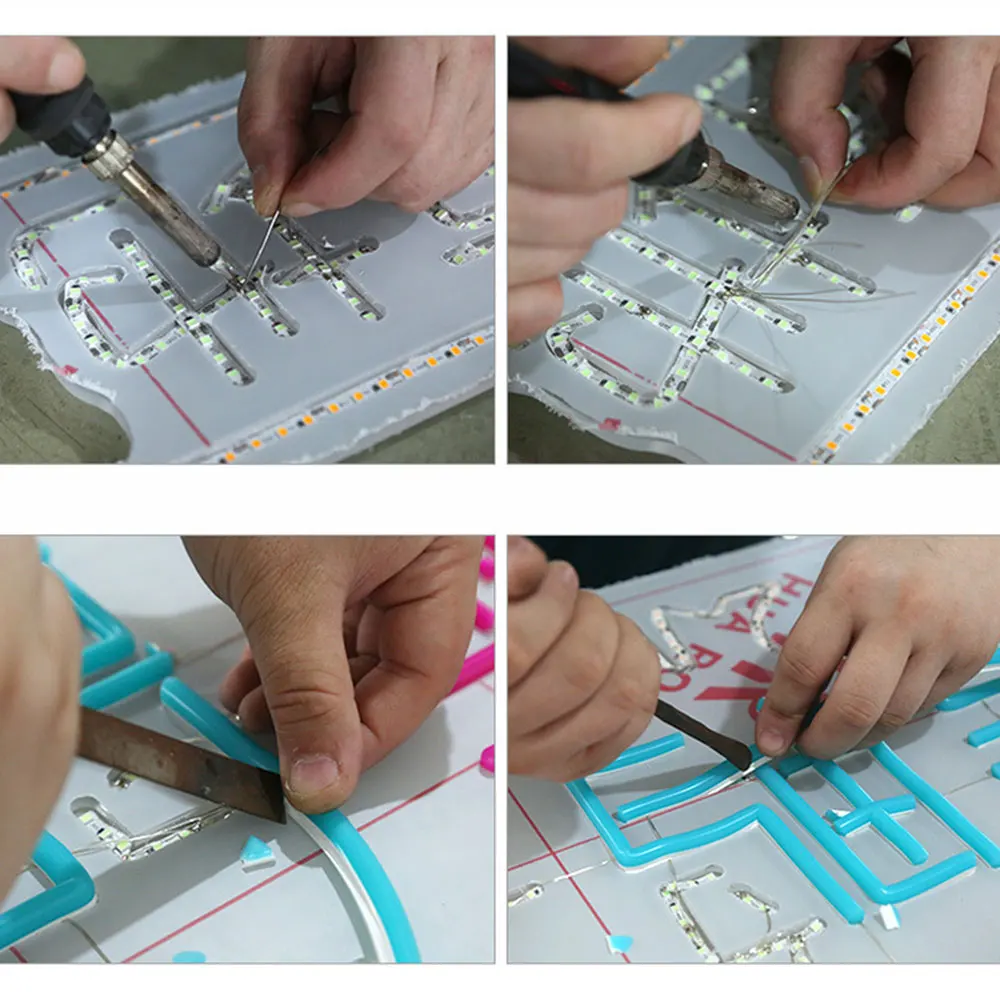 6mm Flexible Bendable DIY Sign Separate Silicone Neon 12 Colors DC12V 2835 120LEDs/m Led Strip Light