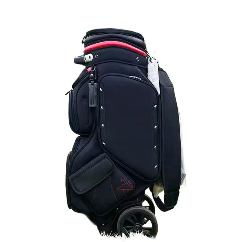 

Professional Golf Stand Bags Standard Waterproof PU Travel Sport Package Large Capacitytraining Accessory