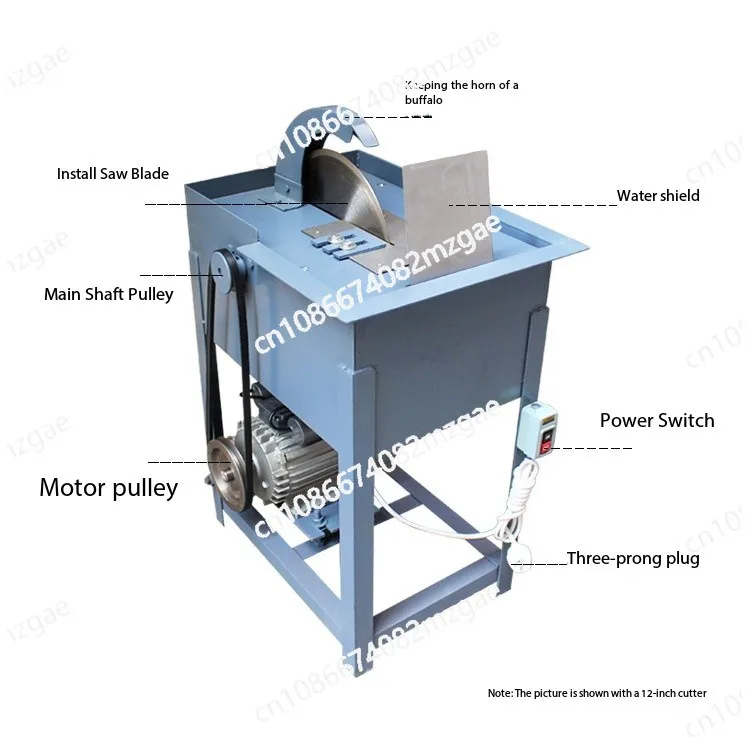 12-Inch jade cutting machine, desktop high-power 2200W rough stone jadeite cutting machine, water cutting machine