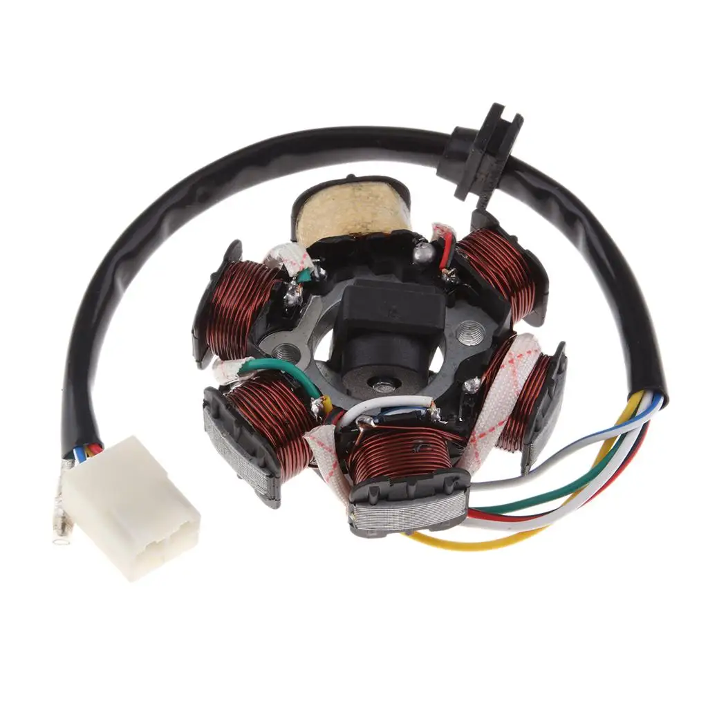 

6 Magneto Ignition Coil Stator Plate for 110cc Bikes Buggy