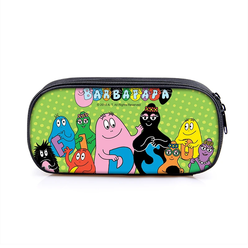 الكرتون Barbapapa بنين بنات الكرتون حقيبة مقلمة للأقلام الحقائب الأطفال طالب القلم حقيبة الاطفال محفظة محفظة