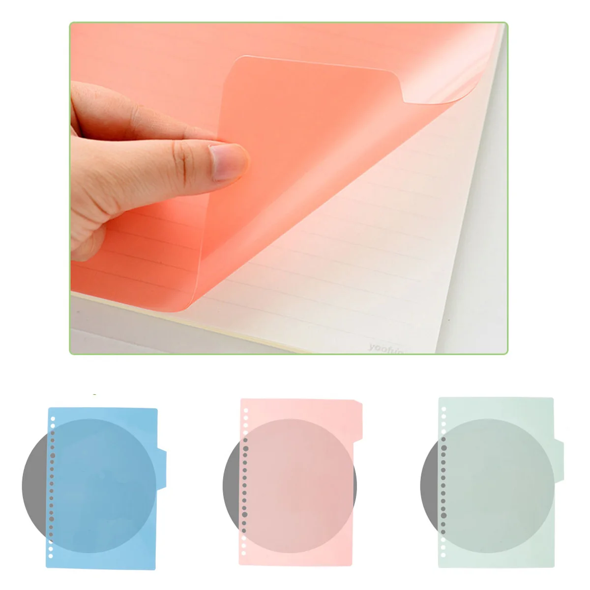 

BUTIFULSIC 20 Page Dividers for Notebook File Index Tabs Bookmark Office School Stationery Supplies Red